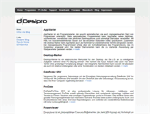 Tablet Screenshot of desipro.com